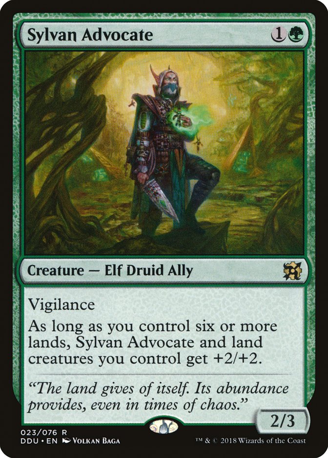 Sylvan Advocate [Duel Decks: Elves vs. Inventors] | Total Play