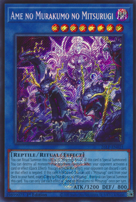 Ame no Murakumo no Mitsurugi (Emblazoned Secret Rare) [26LP-EN021] Secret Rare | Total Play