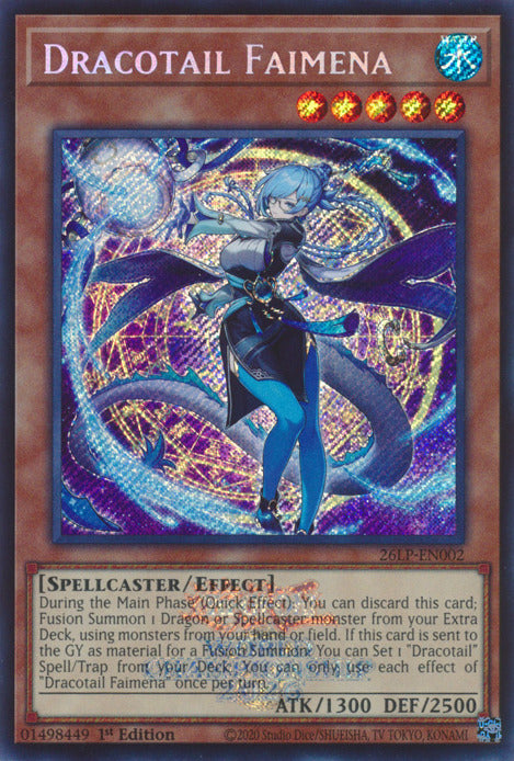 Dracotail Faimena (Emblazoned Secret Rare) [26LP-EN002] Secret Rare | Total Play