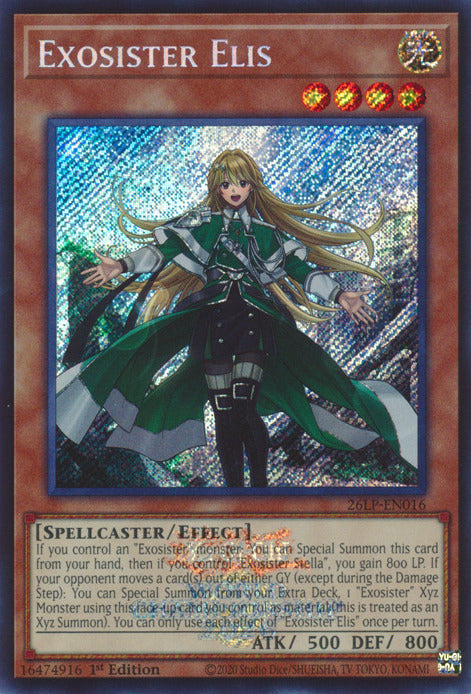 Exosister Elis (Emblazoned Secret Rare) [26LP-EN016] Secret Rare | Total Play