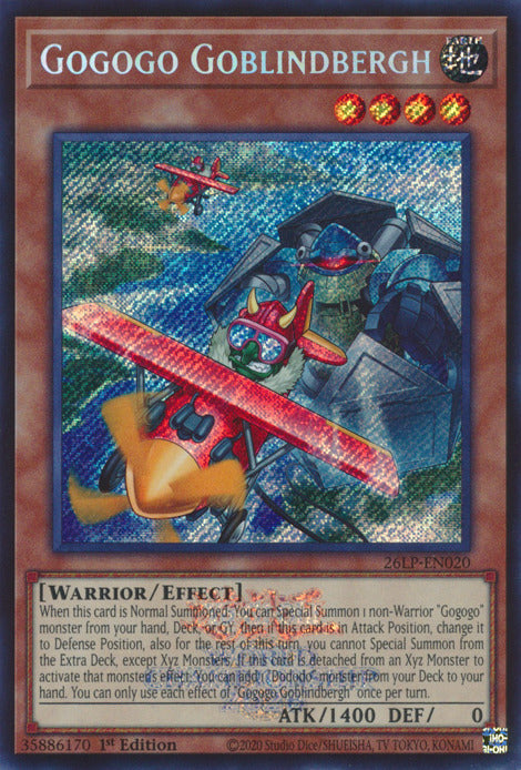 Gogogo Goblindbergh (Emblazoned Secret Rare) [26LP-EN020] Secret Rare | Total Play