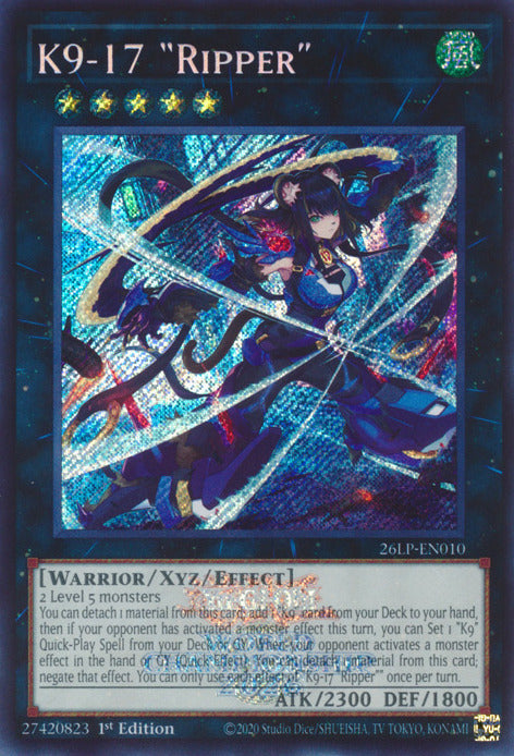 K9-17 Ripper (Emblazoned Secret Rare) [26LP-EN010] Secret Rare | Total Play