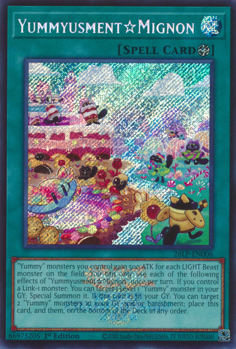 YummyusmentMignon (Emblazoned Secret Rare) [26LP-EN006] Secret Rare | Total Play
