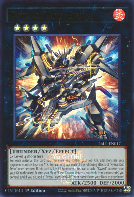Ryzeal Duo Drive (Emblazoned) [26LP-EN017] Ultra Rare | Total Play