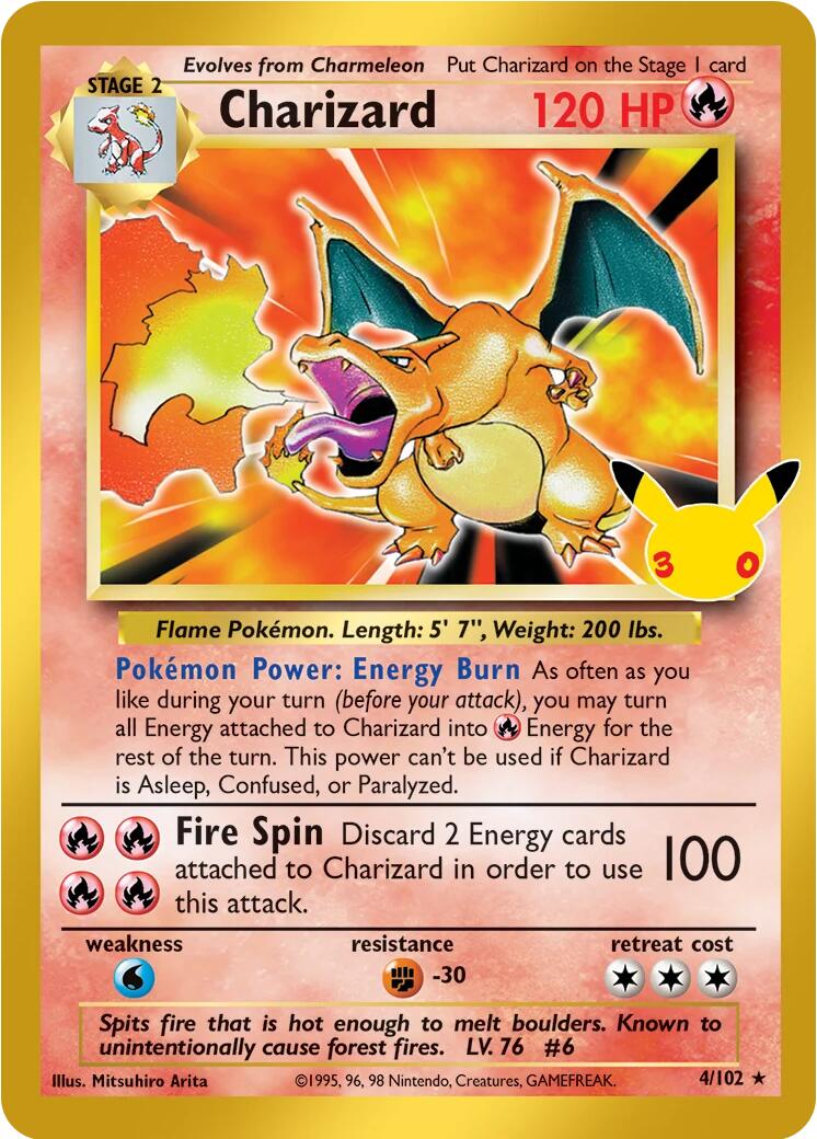 Charizard (4/102) [Mega Evolution: 30th Celebration Classic Collection] | Total Play