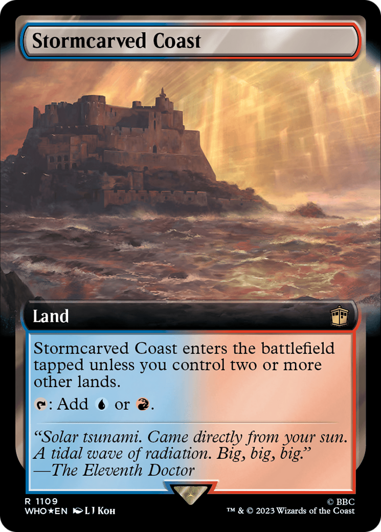 Stormcarved Coast (Extended Art) (Surge Foil) [Doctor Who] | Total Play