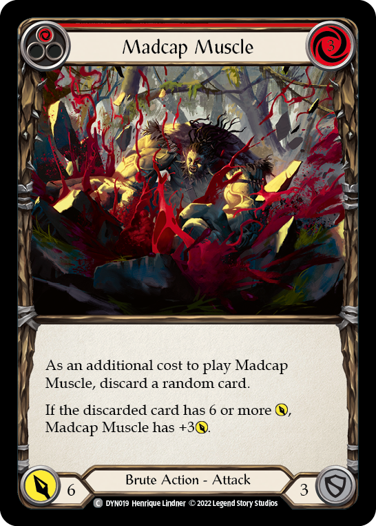 Madcap Muscle (Red) [DYN019] (Dynasty)  Rainbow Foil | Total Play