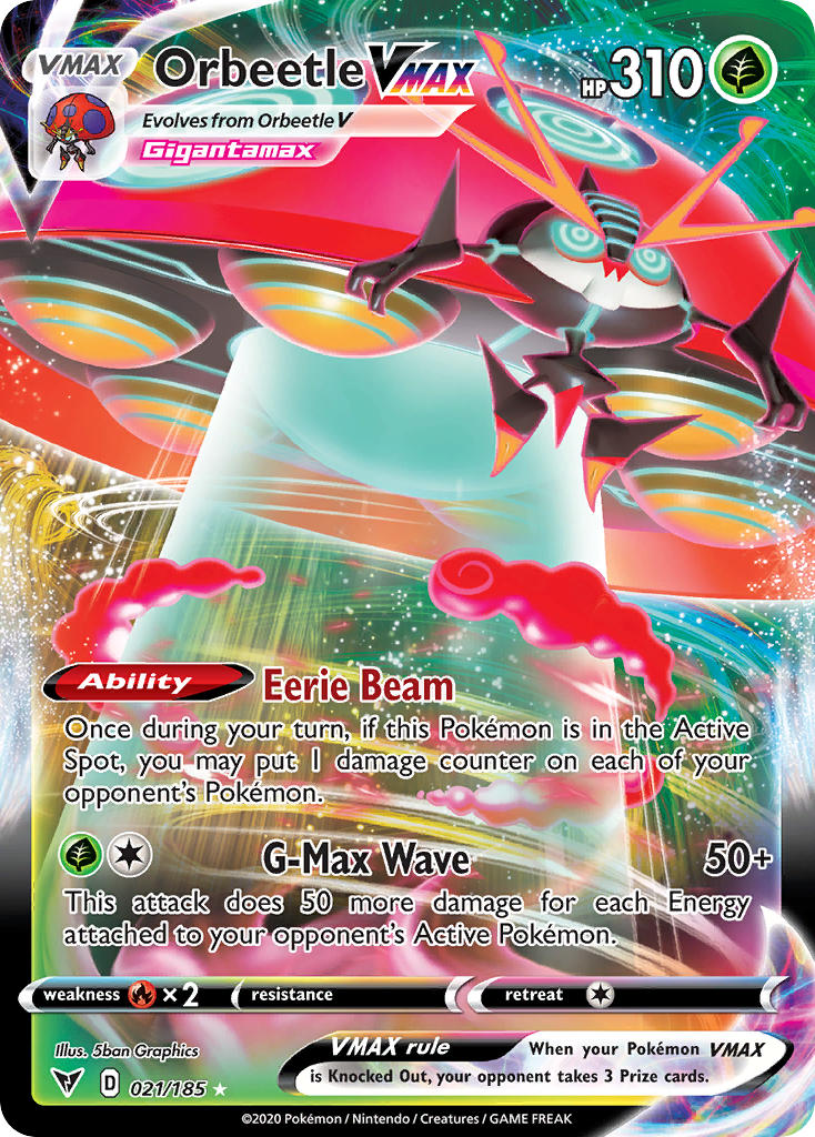 Orbeetle VMAX (021/185) [Sword & Shield: Vivid Voltage] | Total Play
