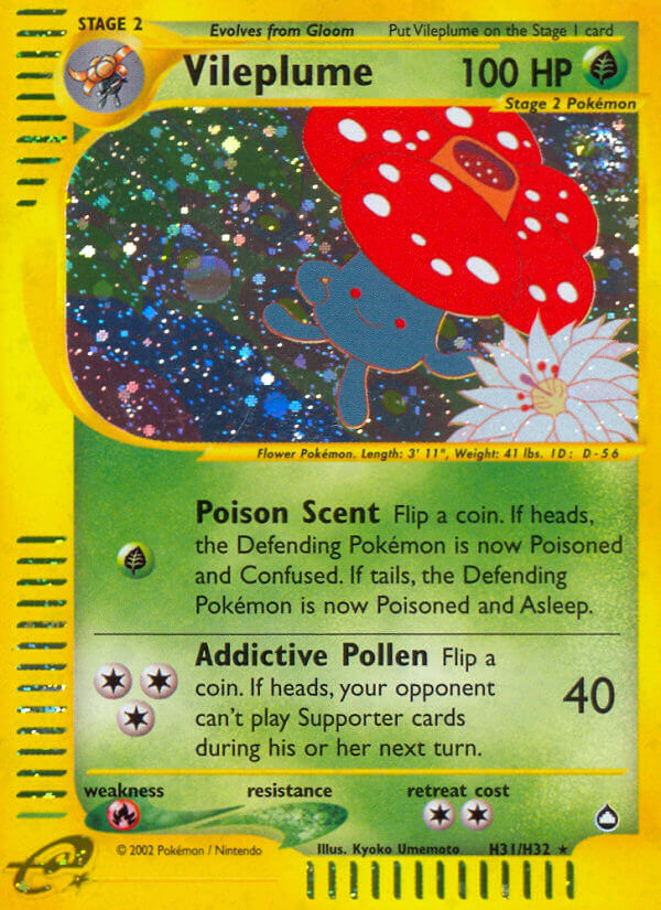Vileplume (H31/H32) [Aquapolis] | Total Play