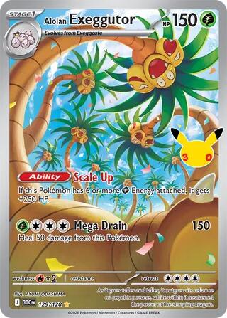 Alolan Exeggutor (129/128) [Mega Evolution: 30th Celebration] | Total Play