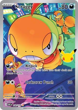 Scraggy (140/128) [Mega Evolution: 30th Celebration] | Total Play