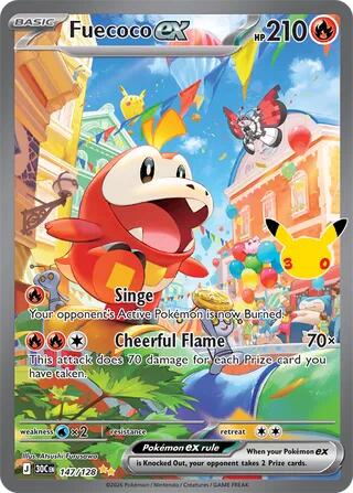 Fuecoco ex (147/128) [Mega Evolution: 30th Celebration] | Total Play