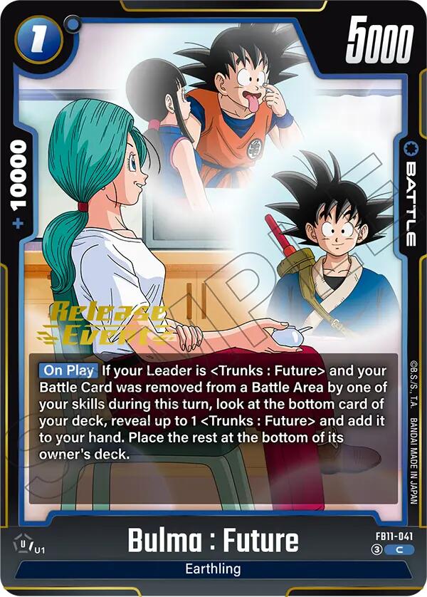 Bulma : Future (FB11-041) [Brightness of Hope Release Event Cards] | Total Play