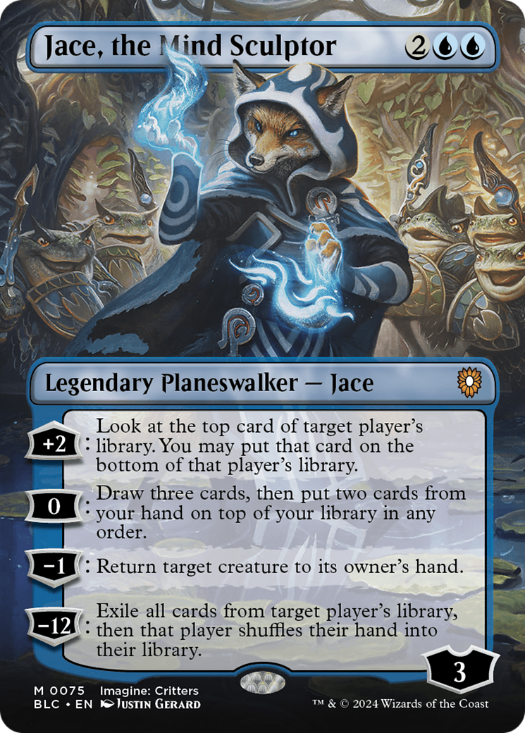 Jace, the Mind Sculptor (Borderless) [Bloomburrow Commander] | Total Play