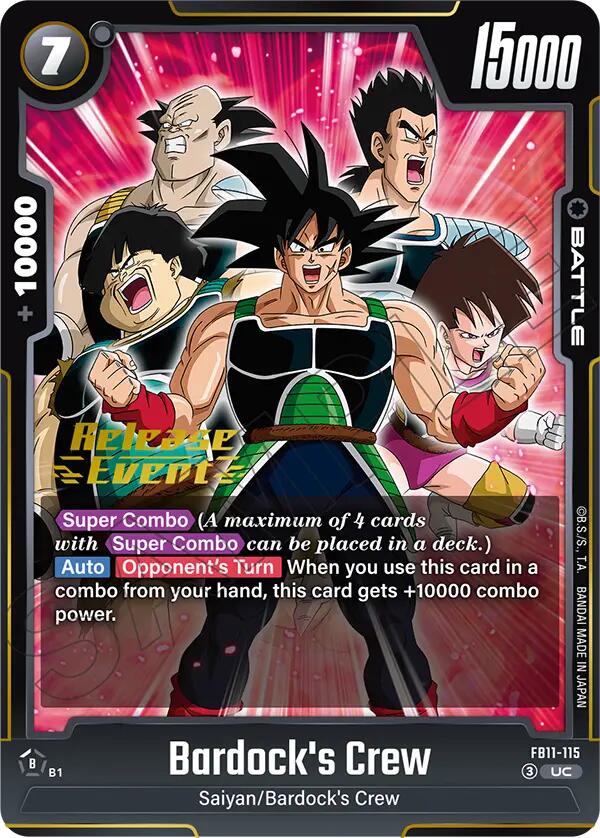 Bardock's Crew (FB11-115) [Brightness of Hope Release Event Cards] | Total Play