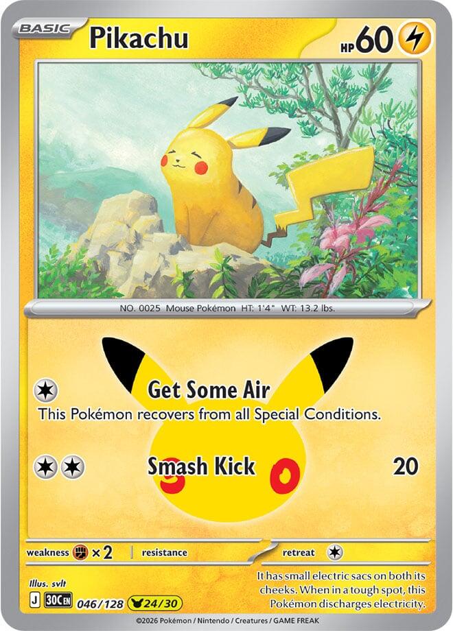 Pikachu (046/128) [Mega Evolution: 30th Celebration] | Total Play