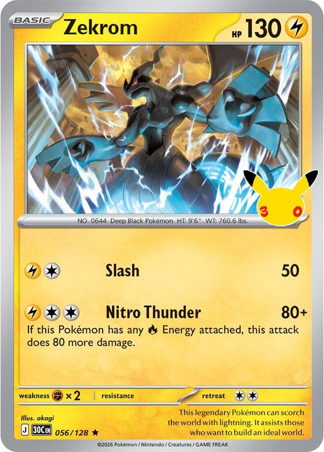 Zekrom (056/128) [Mega Evolution: 30th Celebration] | Total Play