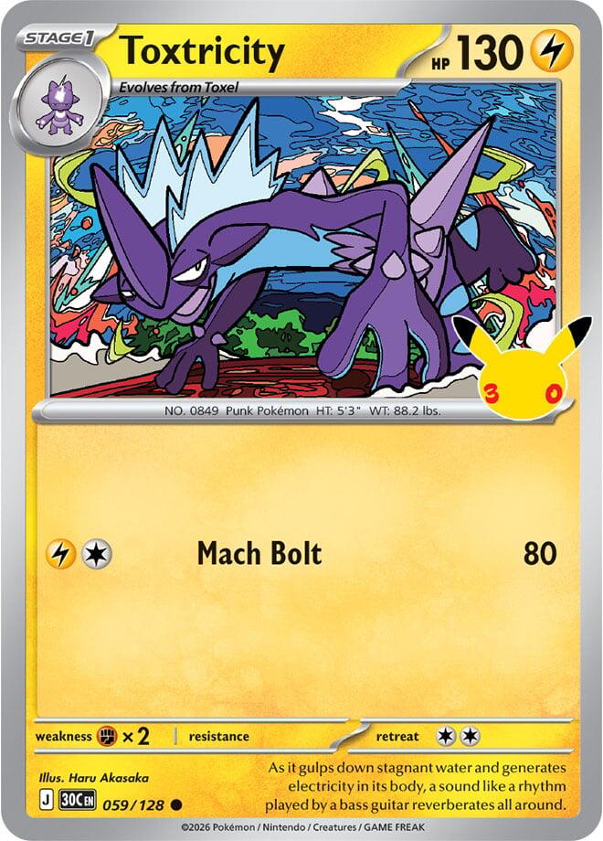 Toxtricity (059/128) [Mega Evolution: 30th Celebration] | Total Play