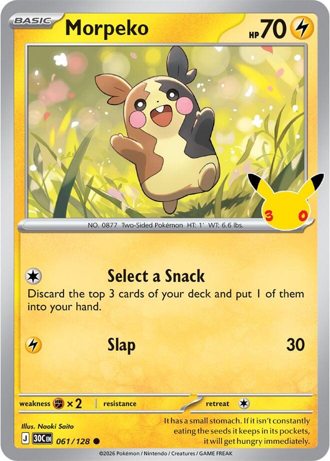 Morpeko (061/128) [Mega Evolution: 30th Celebration] | Total Play