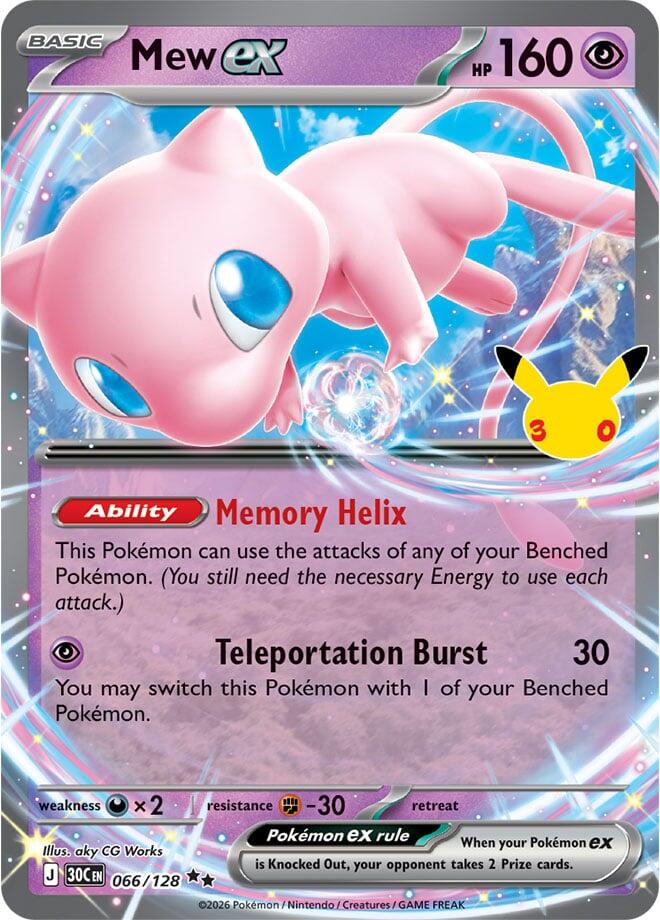 Mew ex (066/128) [Mega Evolution: 30th Celebration] | Total Play