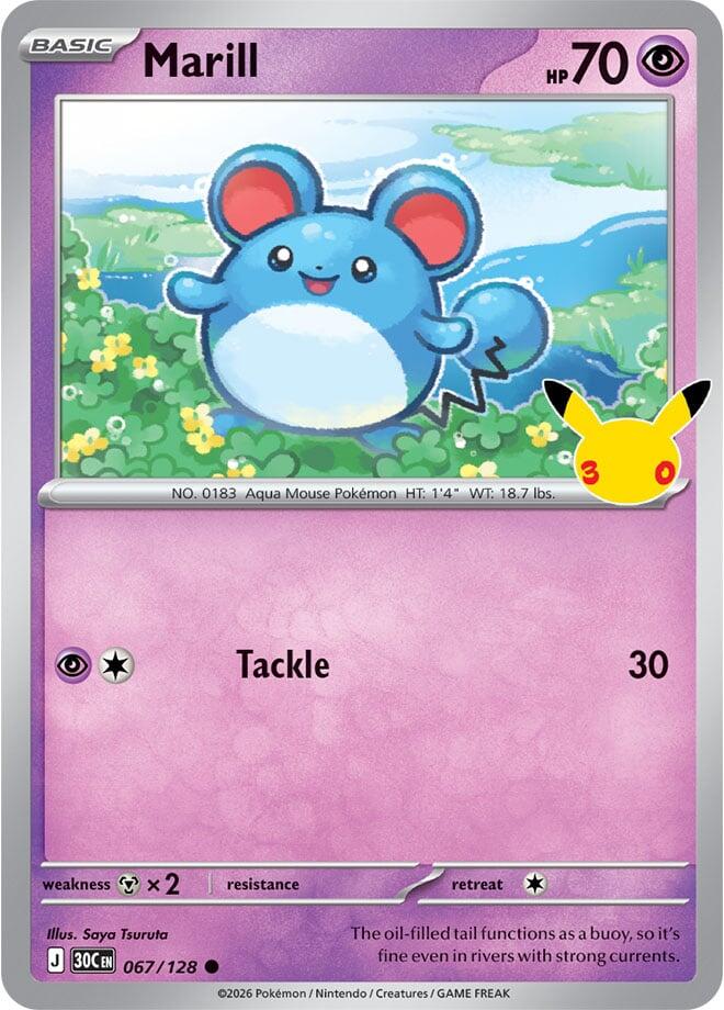 Marill (067/128) [Mega Evolution: 30th Celebration] | Total Play