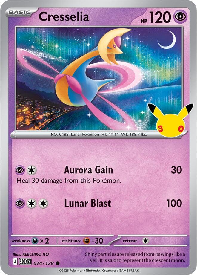 Cresselia (074/128) [Mega Evolution: 30th Celebration] | Total Play