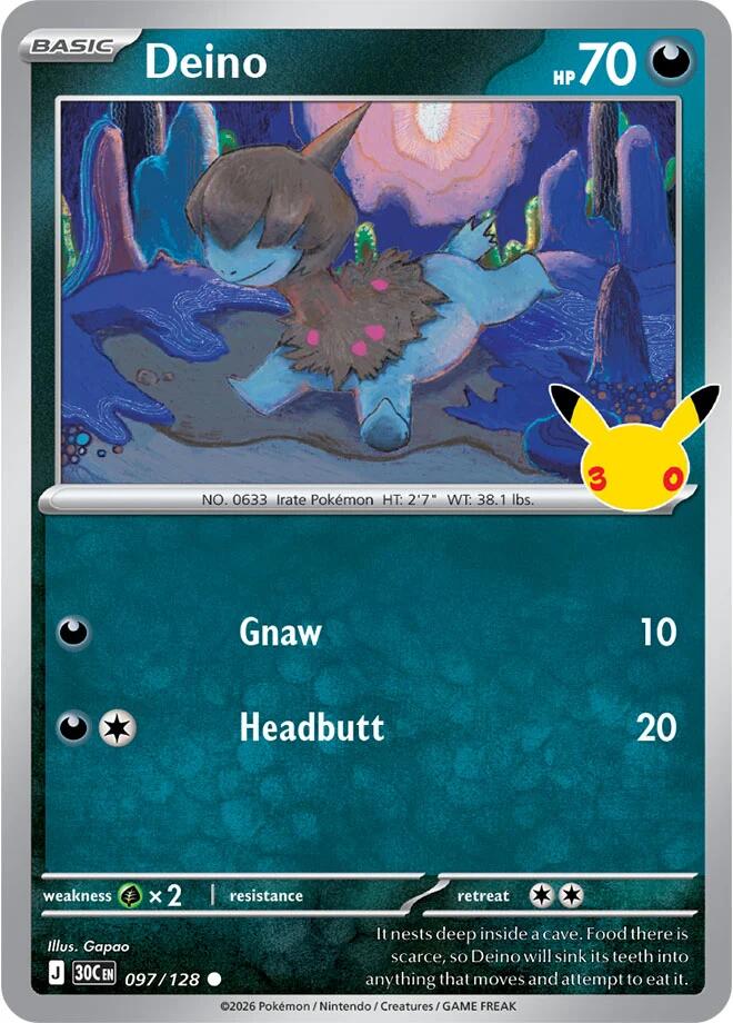 Deino (097/128) [Mega Evolution: 30th Celebration] | Total Play