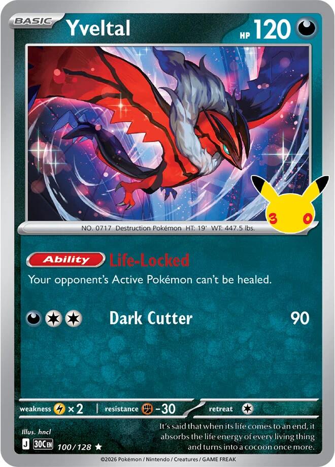 Yveltal (100/128) [Mega Evolution: 30th Celebration] | Total Play