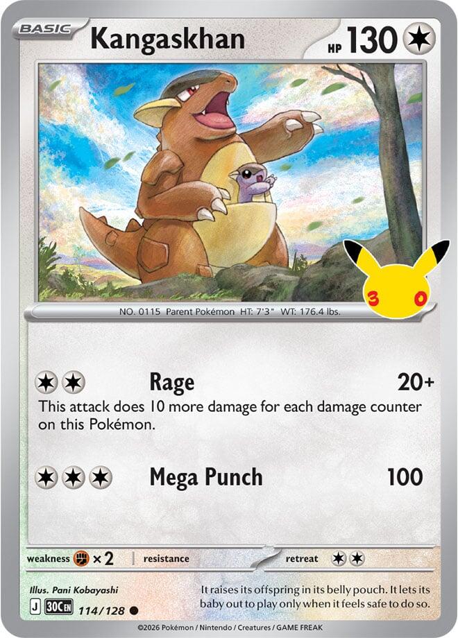 Kangaskhan (114/128) [Mega Evolution: 30th Celebration] | Total Play