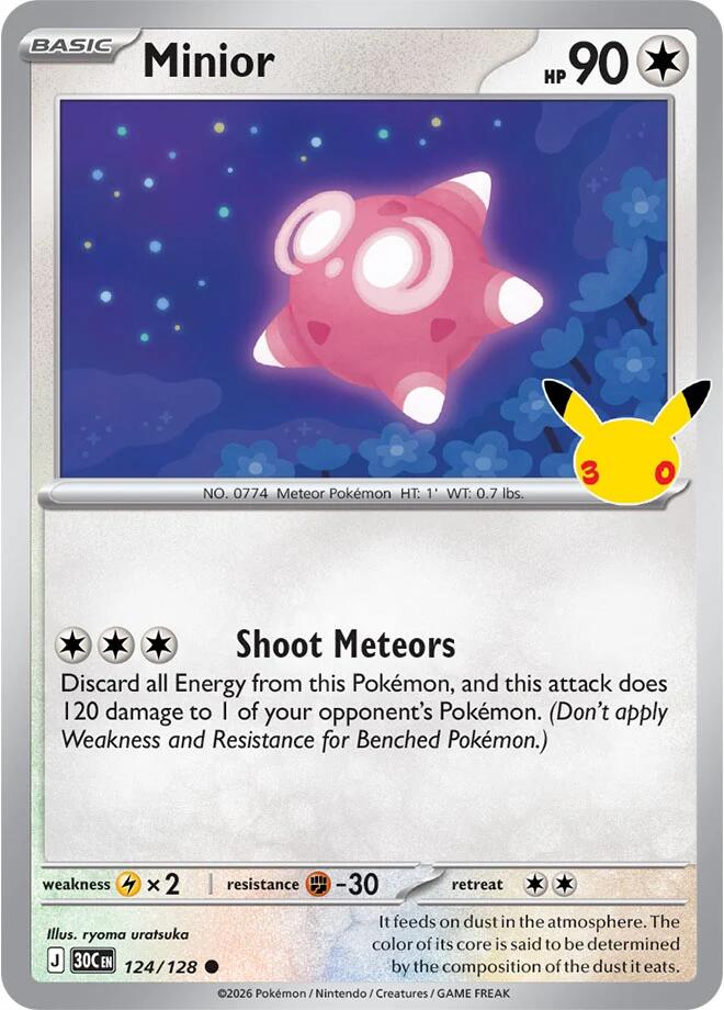 Minior (124/128) [Mega Evolution: 30th Celebration] | Total Play