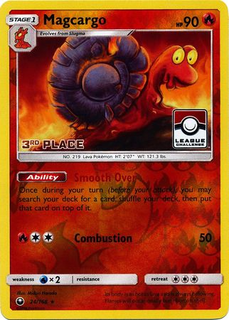 Magcargo (24/168) (League Promo 3rd Place) [Sun & Moon: Celestial Storm] | Total Play