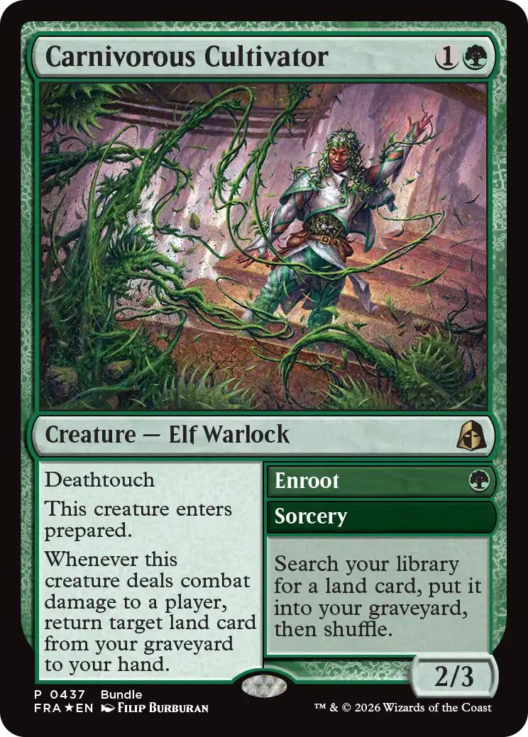Carnivorous Cultivator (Bundle) [Reality Fracture Promos] | Total Play