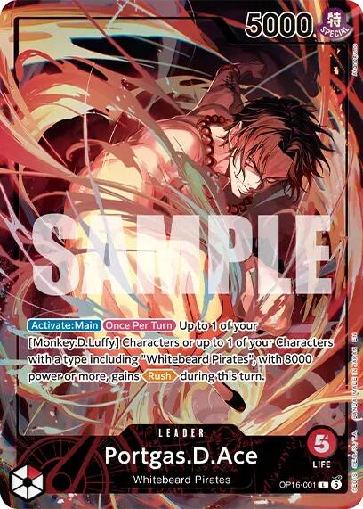 Portgas.D.Ace (Official Playmat - Flame-Flame Fruit Coliseum Edition) [One Piece Promotion Cards] | Total Play