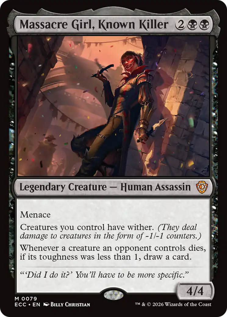 Massacre Girl, Known Killer [Lorwyn Eclipsed Commander] | Total Play