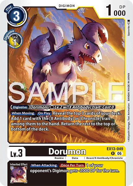 Dorumon [EX13-049] [Chivalrous XIII] | Total Play