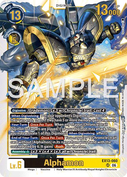 Alphamon [EX13-060] [Chivalrous XIII] | Total Play