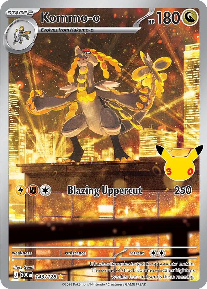 Kommo-o (143/128) [Mega Evolution: 30th Celebration] | Total Play