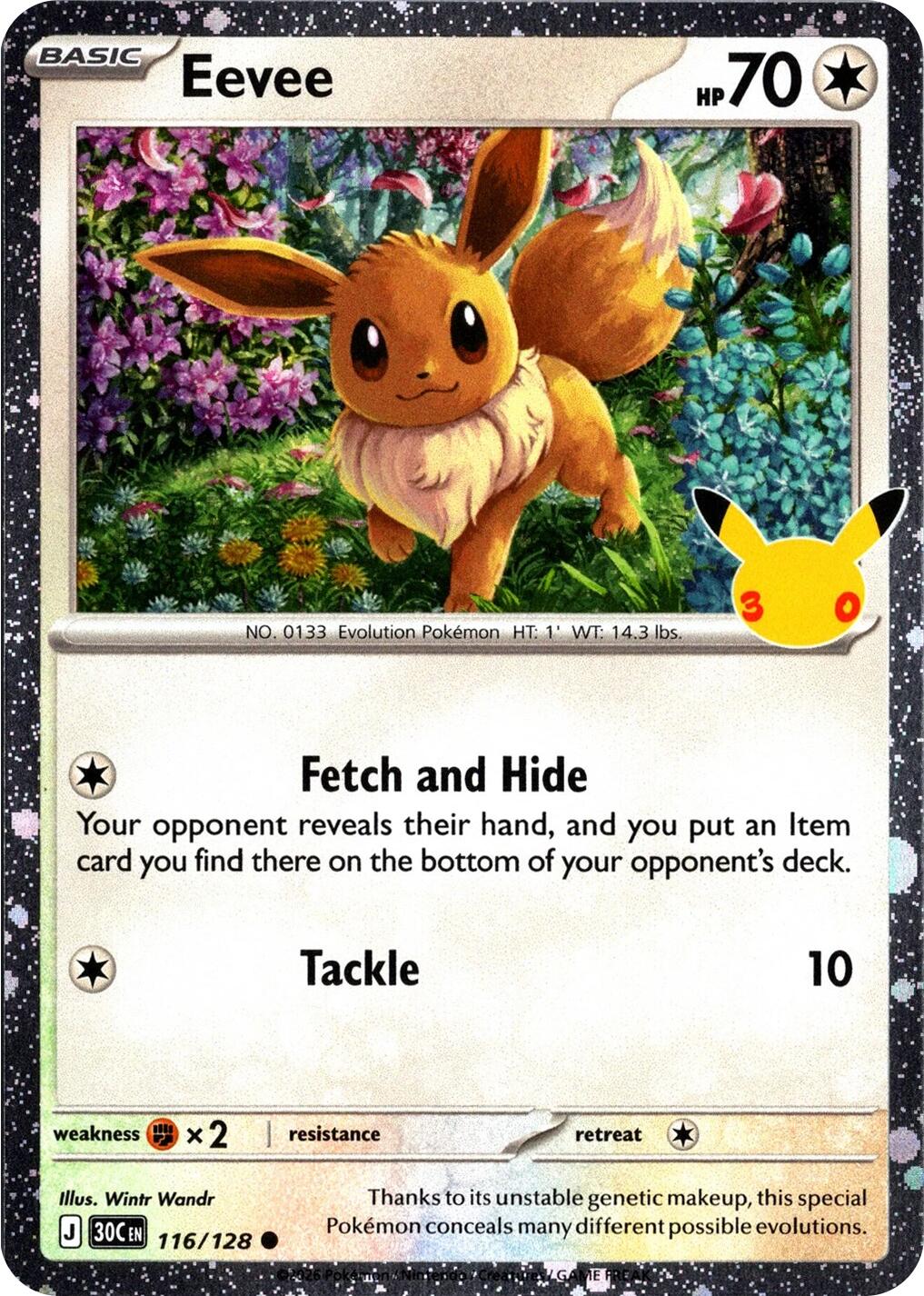 Eevee (116/128) (30th Celebration) [Mega Evolution: 30th Celebration] | Total Play