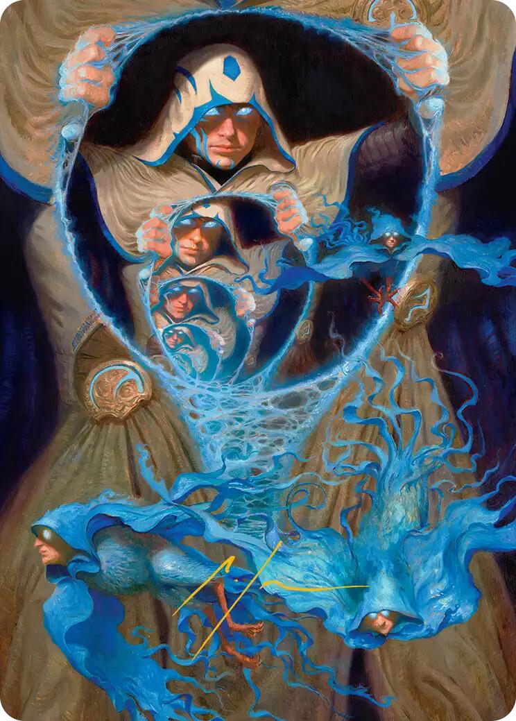 The Theorist, Jace Beleren Art Card (Gold-Stamped Signature) [Reality Fracture Art Series] | Total Play