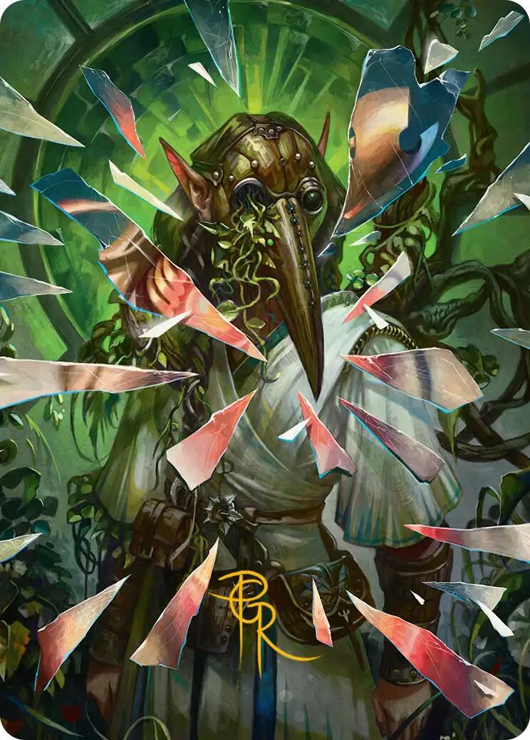 Simulacrum Shaper Art Card (Gold-Stamped Signature) [Reality Fracture Art Series] | Total Play