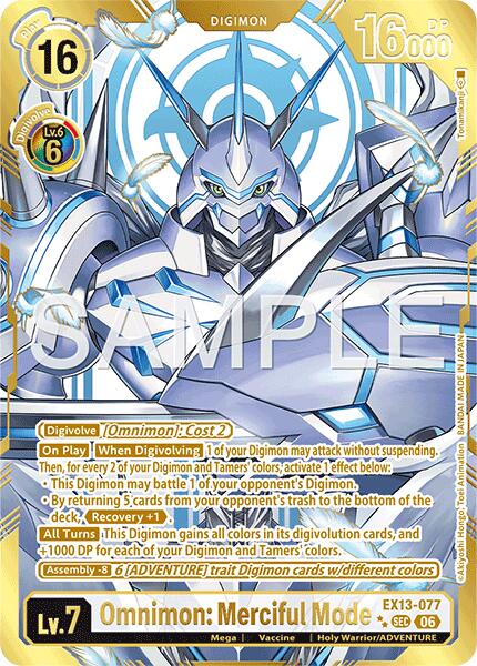 Omnimon: Merciful Mode [EX13-077] (Rare Pull) [Chivalrous XIII] | Total Play