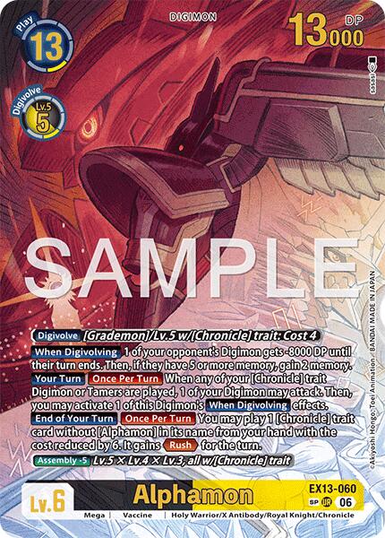 Alphamon [EX13-060] (SP) [Chivalrous XIII] | Total Play