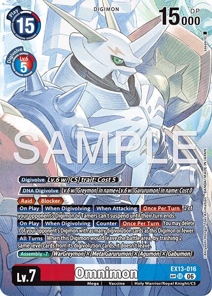 Omnimon [EX13-016] (SP) [Chivalrous XIII] | Total Play