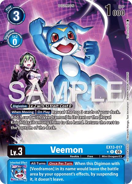 Veemon [EX13-017] (Extended Art) [Chivalrous XIII] | Total Play