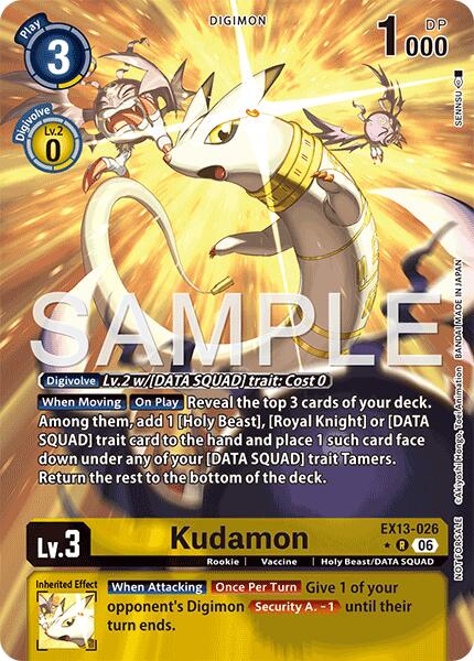 Kudamon [EX13-026] (Extended Art) [Chivalrous XIII] | Total Play