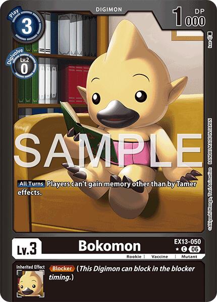 Bokomon [EX13-050] (Limited Foil) [Chivalrous XIII] | Total Play
