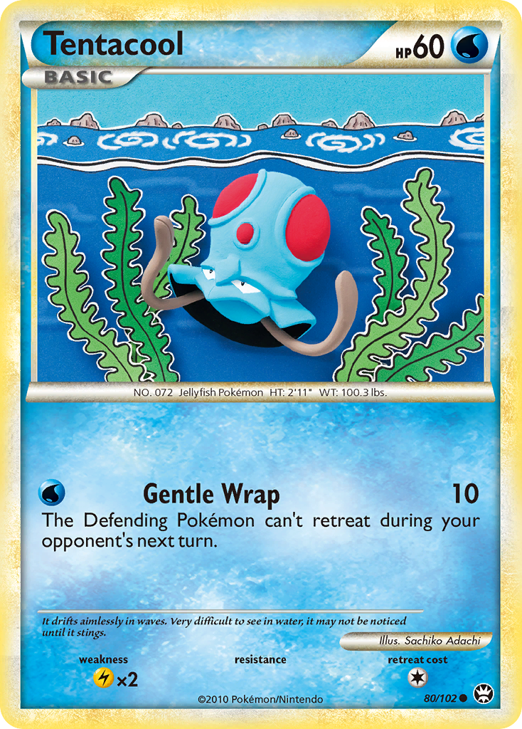 Tentacool (80/102) [HeartGold & SoulSilver: Triumphant] | Total Play