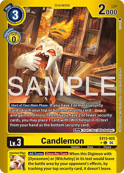 Candlemon [EX13-025] (Limited Foil) [Chivalrous XIII] | Total Play