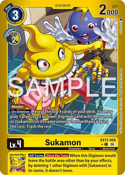 Sukamon [EX13-028] (Limited Foil) [Chivalrous XIII] | Total Play
