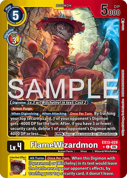 FlameWizardmon [EX13-029] (Limited Foil) [Chivalrous XIII] | Total Play